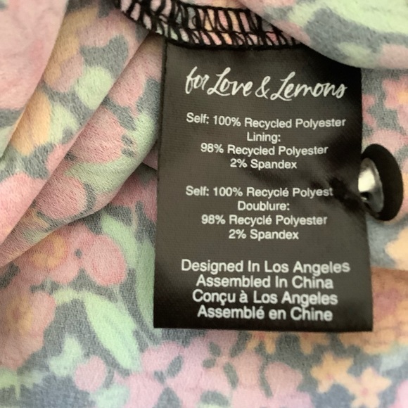 For Love And Lemons Maud Midi Dress In Pink Size XS - Picture 12 of 12